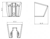 Ravak držák sprchové hadice 612.00 plast   X07P345
